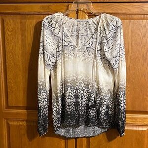 Tart Monochrome Snake Print Blouse